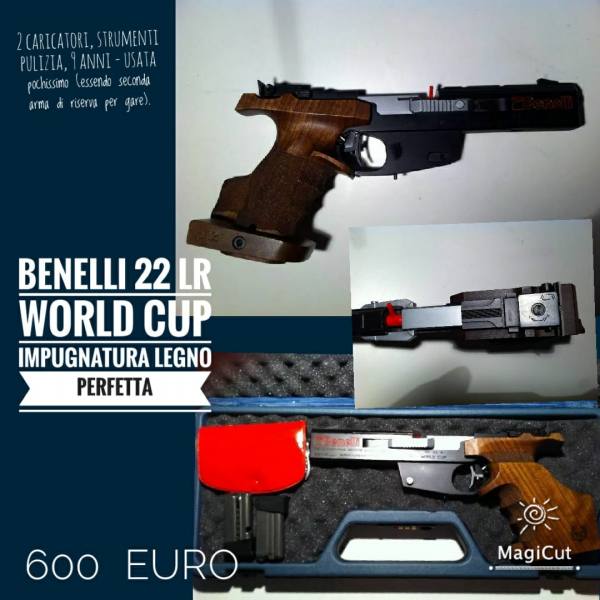 pistola benelli calibro 22 World Cup LR